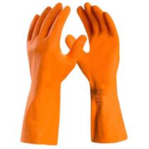 Kit 10 Luvas De Látex Reforçada Max Orange DA208D - Danny
