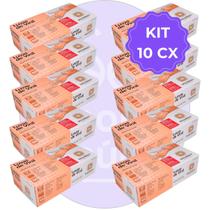 Kit 10 Luvas de Vinil Descartável P sem Pó - Descarpack