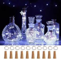 Kit 10 Luz De Fada String Light Rolha Decorafios 2M 20Leds Kit 10 Luz De Fada String Light Rolha Decorafios 2M 20Leds