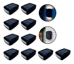 Kit 10 Luz Jardim Led Prova Dágua Casa Muro Cerca Decoração Kit 10 Luz Jardim Led Prova Dágua Casa Muro Cerca Decoração