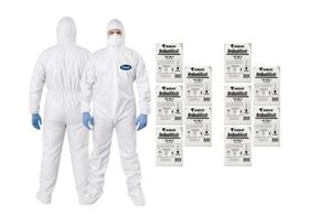 Kit 10 Macacão Proteção Quimica Impermeável Pintor Branco