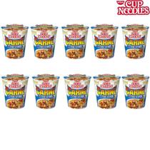 Kit 10 Macarrão Nissin instantâneo Cup Noodles Carne Defumada 65g