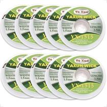 Kit 10 Malha Dessoldadora Fita De Cobre Pavio Remoção De Solda YAXUN YX-1515 YX-2015 YX-2515 YX-3015