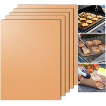 Kit 10 Manta Grill Antiaderente Teflon Grelha Para Churrasco