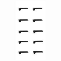 Kit 10 Mão Francesa Apoio Para Bandeja 30cm Slg Gôndolas New Plus Preto - Sa Gôndolas