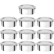 Kit 10 Marmita Redonda Alta Com Trava Nº12 600 Ml Alumínio