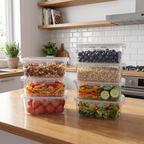 Kit 10 Marmitas Potes 750ml Travas Laterais Hermeticas Livres de BPA Alimentos