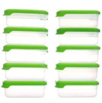 kit 10 Marmitinhas 500ml - Freezer & Microondas