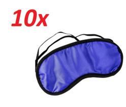 Kit 10 mascara para dormir tapa olhos relaxante viagem - BATIKI