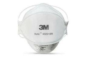 kit 10 Máscaras de Proteção Aura 9320+BR 3M Respirador PFF2