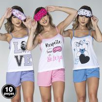 Kit 10 Máscaras para Dormir Vekyo Tapa Olho