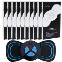 Kit 10 Massageador Eletrônico Muscular Mini Estimulador Portátil Recarregável Para Braços Pernas Abdômen