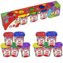 Kit 10 Massas Divertidas Brinquedo Massinha Tutti Frutti Kit 10 Massas Divertidas Brinquedo Massinha Tutti Frutti