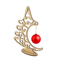 Kit 10 MDF Árvores de Natal Cru Enfeite Natalino Porta Bolinhas Decoração De Mesa