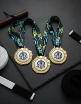 Kit 10 Medalhas Para Jiu Jitsu Luta Premiação 60mm Com Cordão Kit 10 Medalhas Para Jiu Jitsu Luta Premiação 60mm Com Cordão
