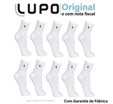 Kit 10 meias lupo au walk sport algodão cano médio 03245