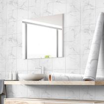 Kit 10 Metros de Papel de Parede Adesivo Modelo Pedra Quartzo Vena