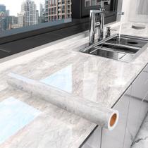 Kit 10 Metros de Papel de Parede Lavavel Marmore Cinza Claro Kit 10 Metros de Papel de Parede Lavavel Marmore Cinza Claro