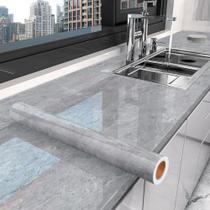 Kit 10 Metros de Papel de Parede Lavavel Marmore Cinza Oceano Kit 10 Metros de Papel de Parede Lavavel Marmore Cinza Oceano