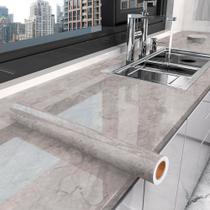 Kit 10 Metros de Papel de Parede Lavavel Marmore Marrom Light