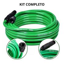 Kit 10 Metros Mangueira de Jardim Completa Siliconada Reforçada Kala
