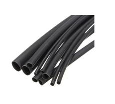 Kit 10 metros termo retratil 4.0mm preto sibratec