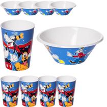 Kit 10 Mickey Lembrancinha Festa Pratinho 540ml Copo 320ml