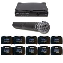 Kit 10 Microfones sem Fio TK U120 UHF Onyx