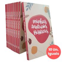 kit 10 Minhas Anotações Bíblicas Boho