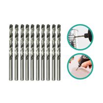 Kit 10 Mini Brocas 3.2Mm Fina Para Micro Retífica Furadeira