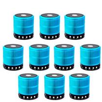 Kit 10 Mini Caixa De Som Portátil Bluetooth Mp3 Ws -887 ul