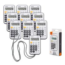 Kit 10 Mini Calculadoras De Bolso 8 Dígitos Pequena Cordão Kit 10 Mini Calculadoras De Bolso 8 Dígitos Pequena Cordão