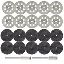 Kit 10 Mini Discos Diamantado E 10 Disco P/ Corte Metal