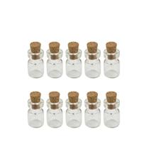 Kit 10 Mini Garrafas de Vidro 1ml com Rolha para DIY, Artesanato, Decoração e Lembrancinhas Kit 10 Mini Garrafas de Vidro 1ml com Rolha para DIY, Artesanato, Decoração e Lembrancinhas