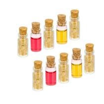 Kit 10 Mini Garrafas de Vidro com Tampa para DIY, Artesanato, Decoração e Lembrancinhas