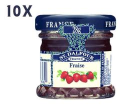 Kit 10 Mini Geleias Morango St Dalfour 28g - França