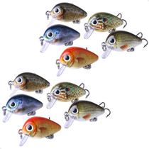Kit 10 Mini Isca Artificial Lambari Articulado 5Cm Estojo