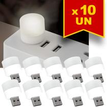 Kit 10 Mini Lâmpadas USB Multiuso