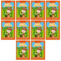 Kit 10 Mini Livros Conto Classico Infantil - Joao e o Pe de Feijão Kit 10 Mini Livros Conto Classico Infantil - Joao e o Pe de Feijão