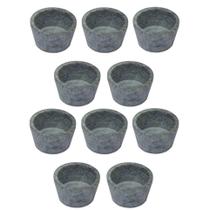 Kit 10 Mini Molheira Tigela Molho Petisco Pedra Sabão 80ml