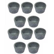 Kit 10 Mini Molheira Tigela Molho Petisco Pedra Sabão 80ml