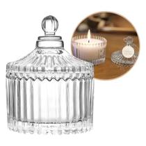 Kit 10 Mini Potiche Lembrancinha Bomboniere Vidro 9cm Kit 10 Mini Potiche Lembrancinha Bomboniere Vidro 9cm