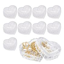Kit 10 Mini Potiche Porta Jóia Bomboniere de Cristal Coração com Tampa Decorativo Lyor 8x4cm Kit 10 Mini Potiche Porta Jóia Bomboniere de Cristal Coração com Tampa Decorativo Lyor 8x4cm