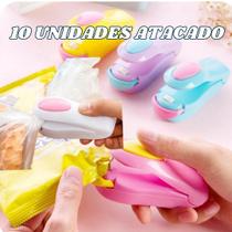 KIT 10 Mini Seladora Portátil Cozinha Sela Embalagens Plasticas Rápido ATACADO