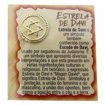 Kit 10 Mini Talismã Sorte Amuleto Bolsa ou Carteira 29 Modelos Cor:Estrela de Davi