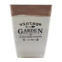 Kit 10 Mini Vasos De Planta Cachepot Estampados Decorados 16cm