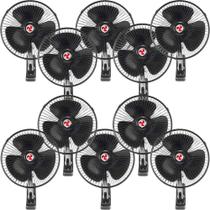 Kit 10 Mini Ventilador Veicular Carro Caminhão ônibus 20cm