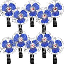 Kit 10 Mini Ventilador Veicular Carro Ônibus Caminhão 15cm Kit 10 Mini Ventilador Veicular Carro Ônibus Caminhão 15cm