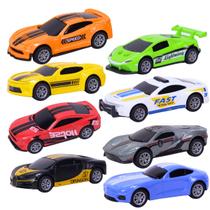 Kit 10 Miniatura Carrinho esportivo Sortidos 1:64 Die-cast - Castela