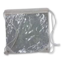 Kit 10 Mochilas Saco Transparentes